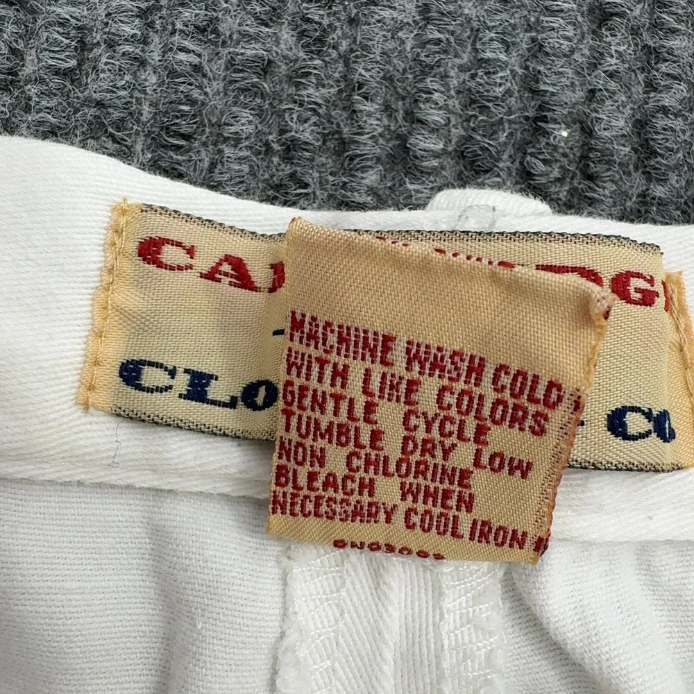 Vintage Cambridge Clothing Co Shorts Womens 12 White Cotton Lycra High Rise Prep